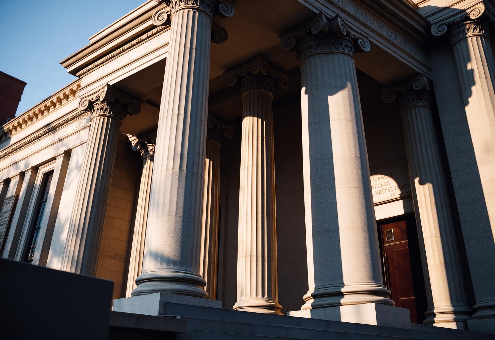 Federal courthouse facade